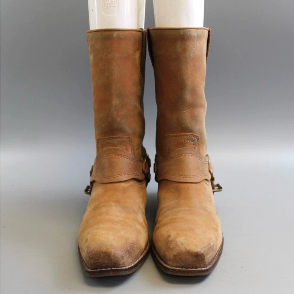 Women’s 7.5 Zodiac Tan Leather Harness Boots